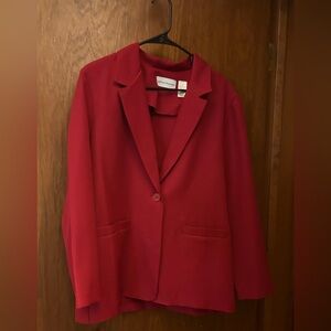 Alfred Dunner Blazer and Skirt Red Set, Size 10